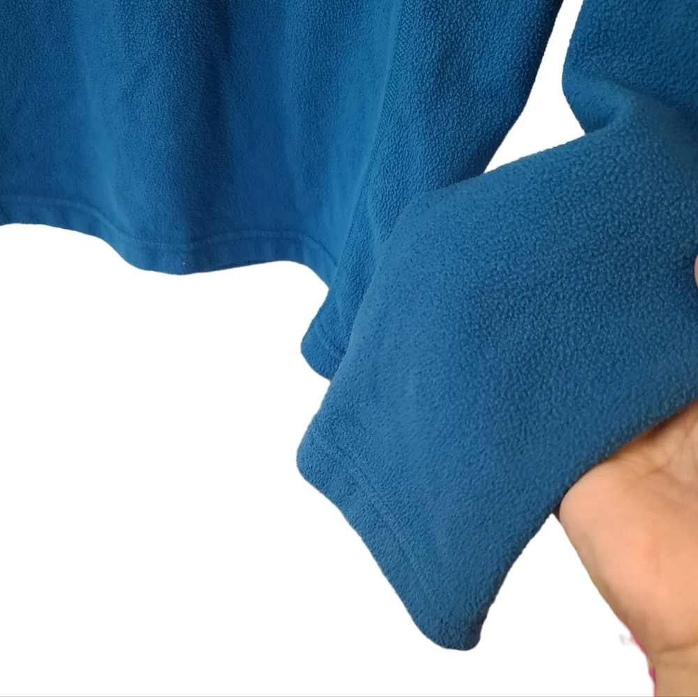 The North Face Pullover Adult Medium Royal Blue Fleece 1/2 Zip Jacket Sweater - Picture 4 of 6